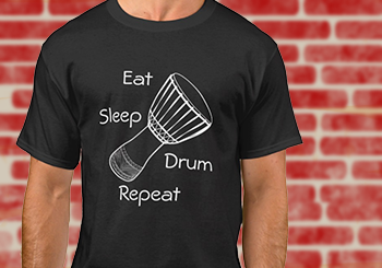 Djembe - Eat Sleep Drum Repeat T-Shirt