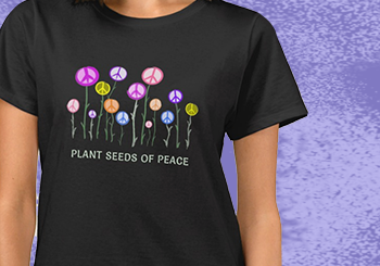 Peace Sign Flowers T-Shirt